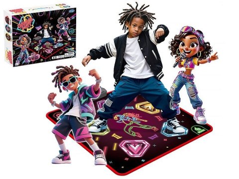 Mata do ćwiczeń do tańczenia 90x90cm, na baterie Adar (629578)