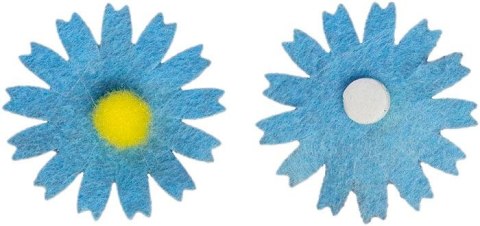 Ozdoba filcowa Craft-Fun Series kwiaty samoprzylepna Titanum (7534B)