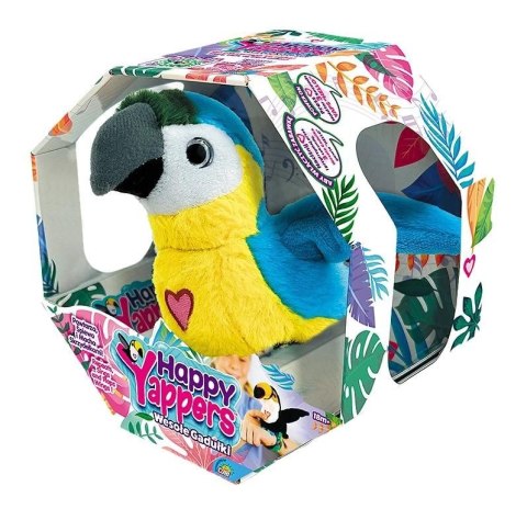 Pluszak interaktywny Happy Yappers Wesołe Gadułki Papuga niebieska Cobi (9593)