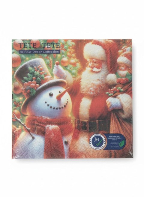 Serwetki BN Holy friendship mix nadruk bibuła [mm:] 330x330 Paw (TL235000)