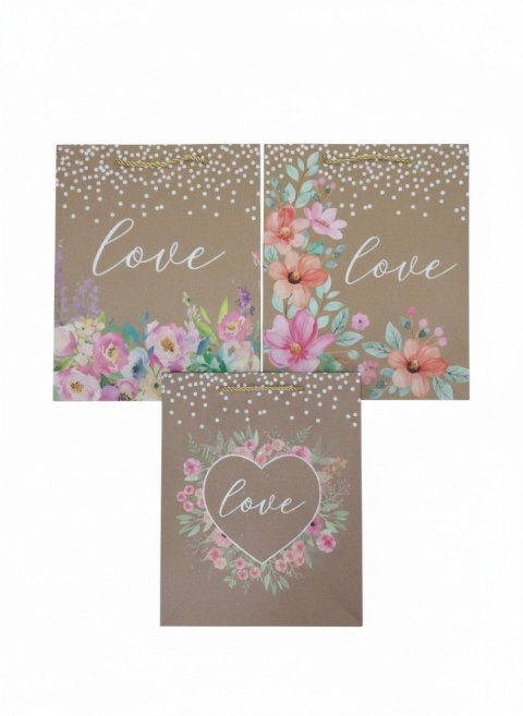 Torba prezentowa wzorki A4 [mm:] 260x320x 100 Lean (22241)