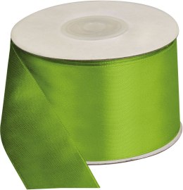 Wstążka Craft-Fun Series satynowa 50x25 [mm x m] zielone jabłko Titanum (50/25/75)