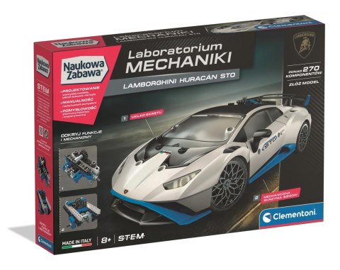 Klocki konstrukcyjne Laboratorium Mechaniki Lamborgini Huracan Clementoni (50917)