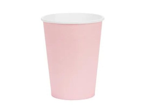 Kubek jednorazowy jasny różowy papier 250ml Partydeco (KPP90-081S-EU1)