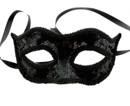 Maska cekinowa czarna Godan (YH-MCCZ)