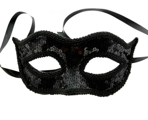 Maska cekinowa czarna Godan (YH-MCCZ)
