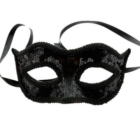 Maska cekinowa czarna Godan (YH-MCCZ)