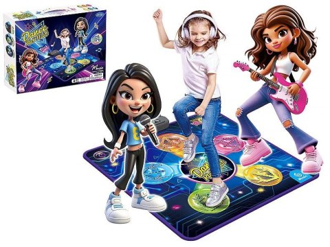 Mata do ćwiczeń do tańczenia 90x90cm, na baterie Adar (629561)