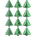 Ozdoba materiałowa Craft-Fun Series samoprzylepna Zielone choinki Titanum (BJ25042715)