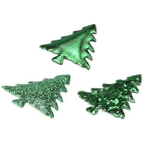 Ozdoba materiałowa Craft-Fun Series samoprzylepna Zielone choinki Titanum (BJ25042715)