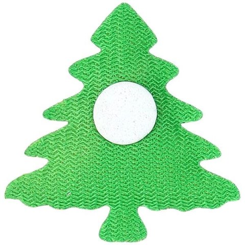 Ozdoba materiałowa Craft-Fun Series samoprzylepna Zielone choinki Titanum (BJ25042715)