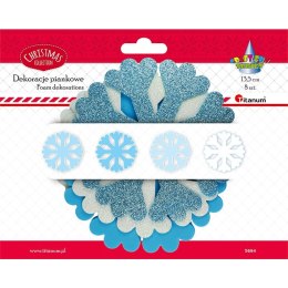 Ozdoba piankowa Craft-Fun Series płatki śniegu 8 szt Titanum (5694)