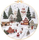 Zestaw kreatywny Craft-Fun Series Zestaw do haftowania - świąteczna wioska Titanum (25YY0512(1-6#))