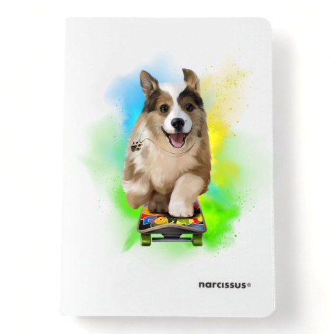 Zeszyt PP A5 32k. 80g KRATKA Narcissus