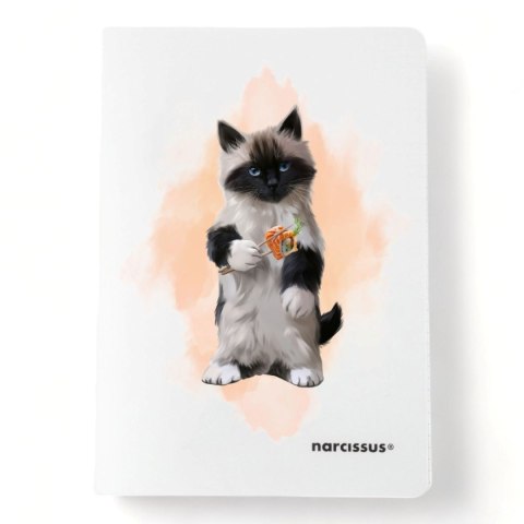 Zeszyt PP A5 32k. 80g KRATKA Narcissus