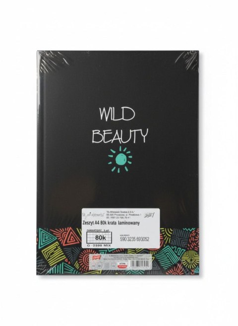 Zeszyt laminowany A4 80k. KRATKA Unipap