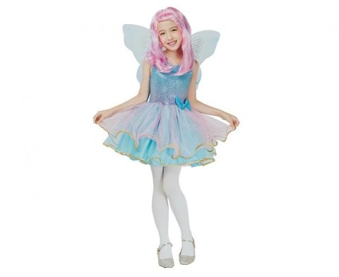 Kostium dla dzieci Niebieska Wróżka (sukienka, skrzydła), rozm.120/130 cm Godan (SL-BF12)