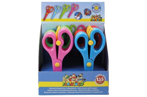 Nożyczki dla dzieci bezpieczne z odbojnikiem 13,5cm