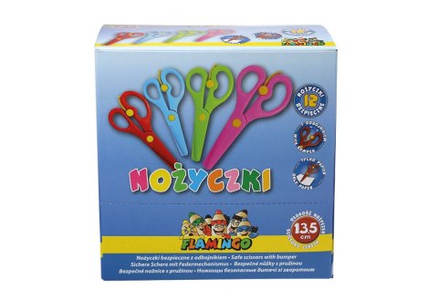 Nożyczki dla dzieci bezpieczne z odbojnikiem 13,5cm