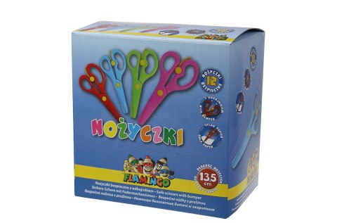 Nożyczki dla dzieci bezpieczne z odbojnikiem 13,5cm