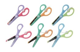 Nożyczki dla dzieci bezpieczne z osłoniętym ostrzem z odbojnikiem 13,5cm