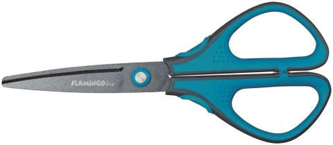 Nożyczki teflonowe czarne ostrze 3D 17,5cm Flamingo (FL055525)