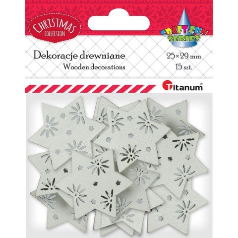 Ozdoba drewniana Craft-Fun Series gwiazdki Titanum (MTCR-WDC811)