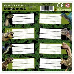 Naklejka na zeszyt Dinozaur [mm:] 160x160 Derform (NNZDN)