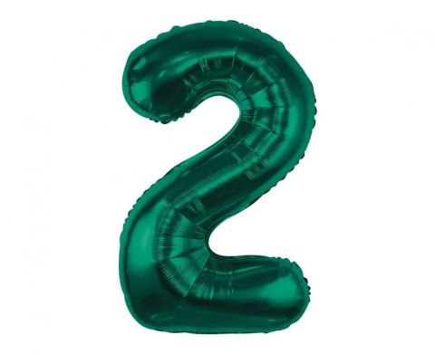 Balon foliowy Godan cyfra 2, zieleń butelkowa, 85 cm (CH-B8B2) Balon foliowy Godan cyfra 2, zieleń butelkowa, 85 cm (CH-B8B2)