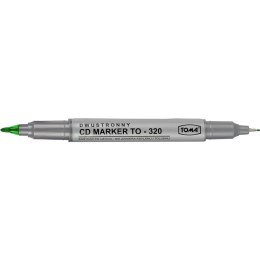 Marker do cd Toma zielony dwustronny zielony 0,5/1,0mm (To-320)