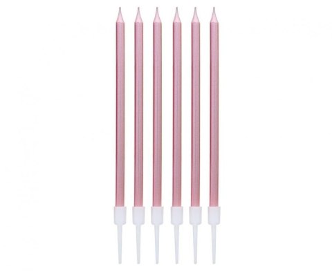 Świeczka urodzinowa Godan metaliczne różowo-złote, 13.5x0.4 cm, 6 szt. (BH-SMRZ) Świeczka urodzinowa Godan metaliczne różowo-złote, 13.5x0.4 cm, 6 szt. (BH-SMRZ)