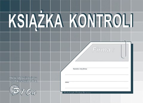 Druk offsetowy Michalczyk i Prokop Książka kontroli A5 16k. (P-10u) Druk offsetowy Michalczyk i Prokop Książka kontroli A5 16k. (P-10u)