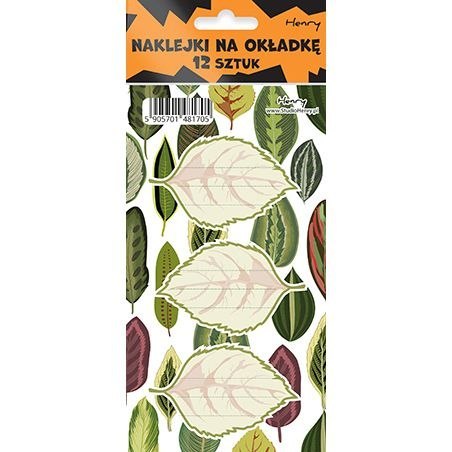 Naklejka na zeszyt Liście Henry (5905701481705) Naklejka na zeszyt Liście Henry (5905701481705)