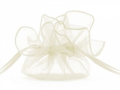 Organza Partydeco Woreczki z organzy, kremowy, 25cm (WRG6-079-10) Organza Partydeco Woreczki z organzy, kremowy, 25cm (WRG6-079-10)