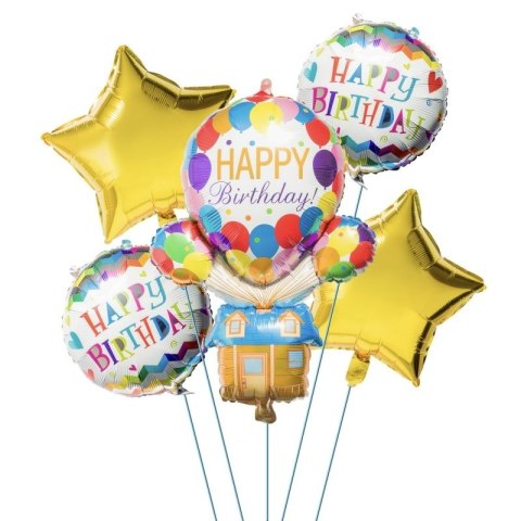 Balon foliowy Antella zestaw balonów Happy B. 5 szt. (BCF-666) Balon foliowy Antella zestaw balonów Happy B. 5 szt. (BCF-666)