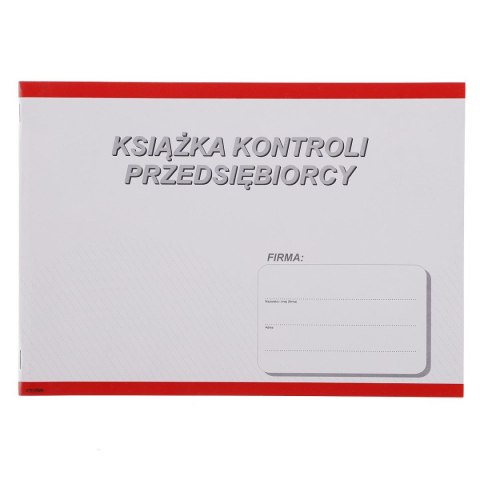 Druk offsetowy Stolgraf książka kontroli przedsiębiorcy A4 A4 20k. (P58) Druk offsetowy Stolgraf książka kontroli przedsiębiorcy A4 A4 20k. (P58)