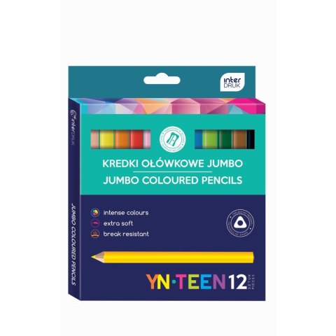 Kredki świecowe Interdruk (IKRTRJUMBO12) Kredki świecowe Interdruk (IKRTRJUMBO12)