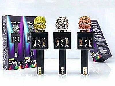 Mikrofon zabawkowy Adar z głośnikiem Bluetooth i wejściem USB, wielofunkcyjny, zmiana głosu (556751) Mikrofon zabawkowy Adar z głośnikiem Bluetooth i wejściem USB, wielofunkcyjny, zmiana głosu (556751)