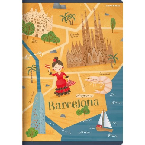 Zeszyt Top 2000 CITIES OF THE WORLD A5 16k. 70g krata (400157888) Zeszyt Top 2000 CITIES OF THE WORLD A5 16k. 70g krata (400157888)