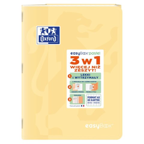 Zeszyt Oxford EASYBOOK PASTEL A5 60k. 90g krata (400161235) Zeszyt Oxford EASYBOOK PASTEL A5 60k. 90g krata (400161235)