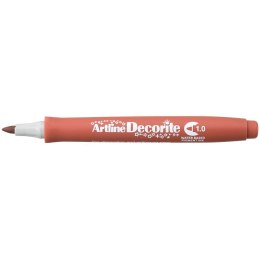 Marker permanentny Artline decorite brązowy 1,0mm pędzelek końcówka (AR-033 6 2)