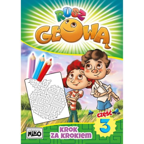 Książeczka edukacyjna Niko Rusz głową. Kropka do kropki. Część 3 Książeczka edukacyjna Niko Rusz głową. Kropka do kropki. Część 3