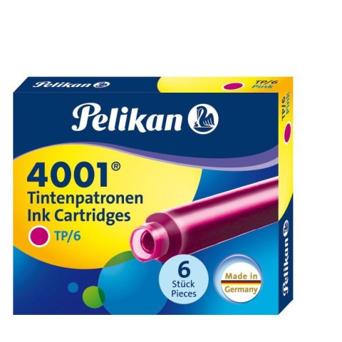 Naboje krótkie Pelikan TP/6 321075 różowy (100435993) Naboje krótkie Pelikan TP/6 321075 różowy (100435993)