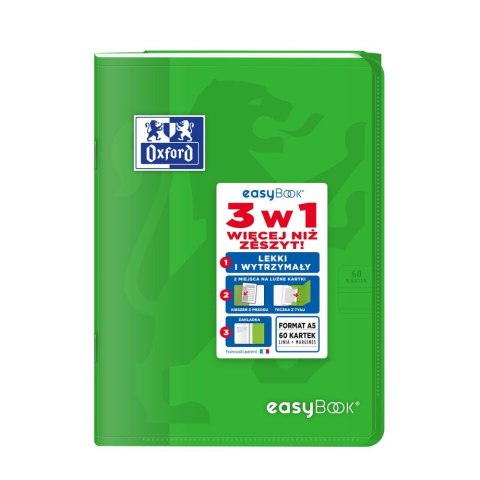 Zeszyt EASYBOOK A5 60k. 90g linia Oxford (400146694) Zeszyt EASYBOOK A5 60k. 90g linia Oxford (400146694)
