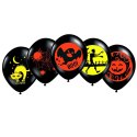 Balon gumowy Halloween 5szt. czarny 280mm Arpex (HA8178)