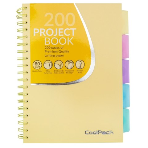 Kołozeszyt (kołonotatnik) CoolPack pastel A4 80k. krata Patio (02909CP) Kołozeszyt (kołonotatnik) CoolPack pastel A4 80k. krata Patio (02909CP)