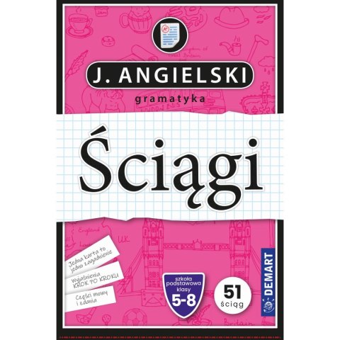 Książeczka edukacyjna Demart ściąga j.angielski gramatyka Książeczka edukacyjna Demart ściąga j.angielski gramatyka