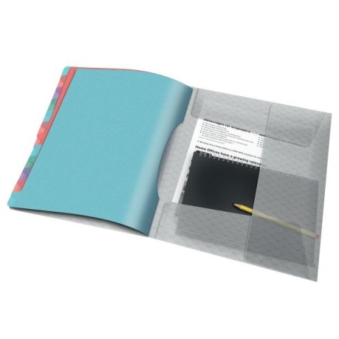 Teczka z przegródkami Esselte colour ice segregująca A4 kolor: niebieski 6 przegródek (626256) Teczka z przegródkami Esselte colour ice segregująca A4 kolor: niebieski 6 przegródek (626256)