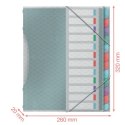Teczka z przegródkami Esselte colour ice segregująca A4 kolor: niebieski 6 przegródek (626256)