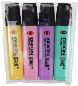 Zakreślacz Kamet ORION pastel mix 1,0-5,0mm (4 kol)